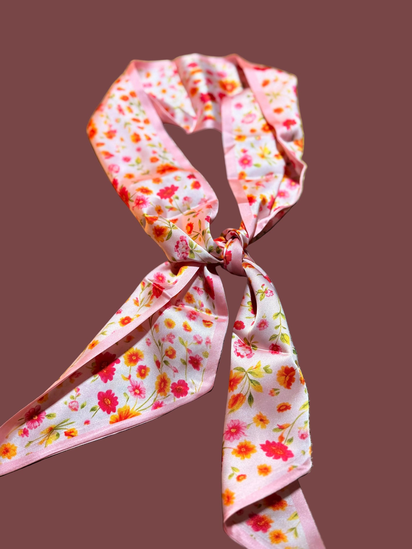 Pink Floral Twilly
