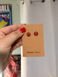 Red Spiny Studs