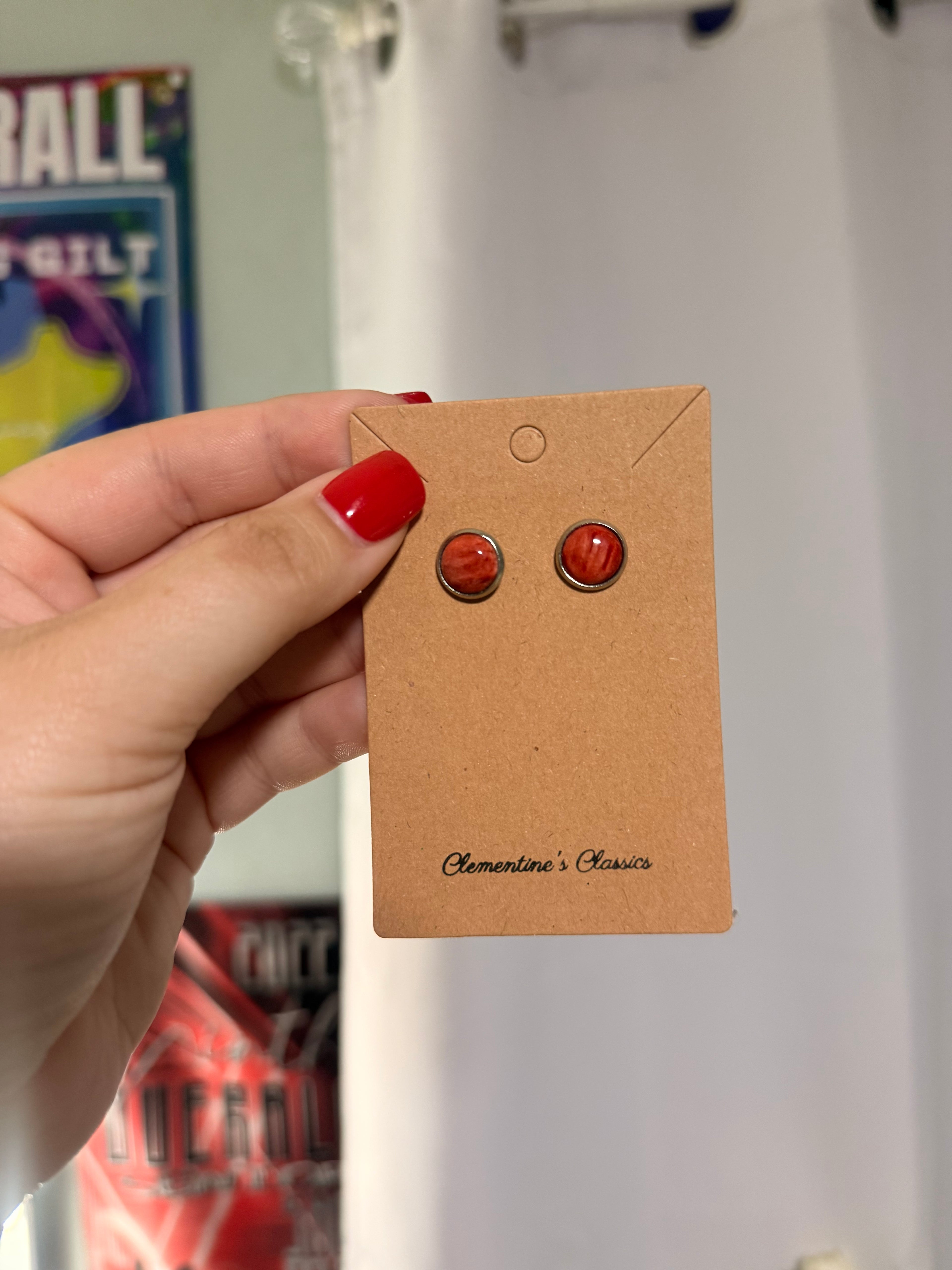 Red Spiny Studs