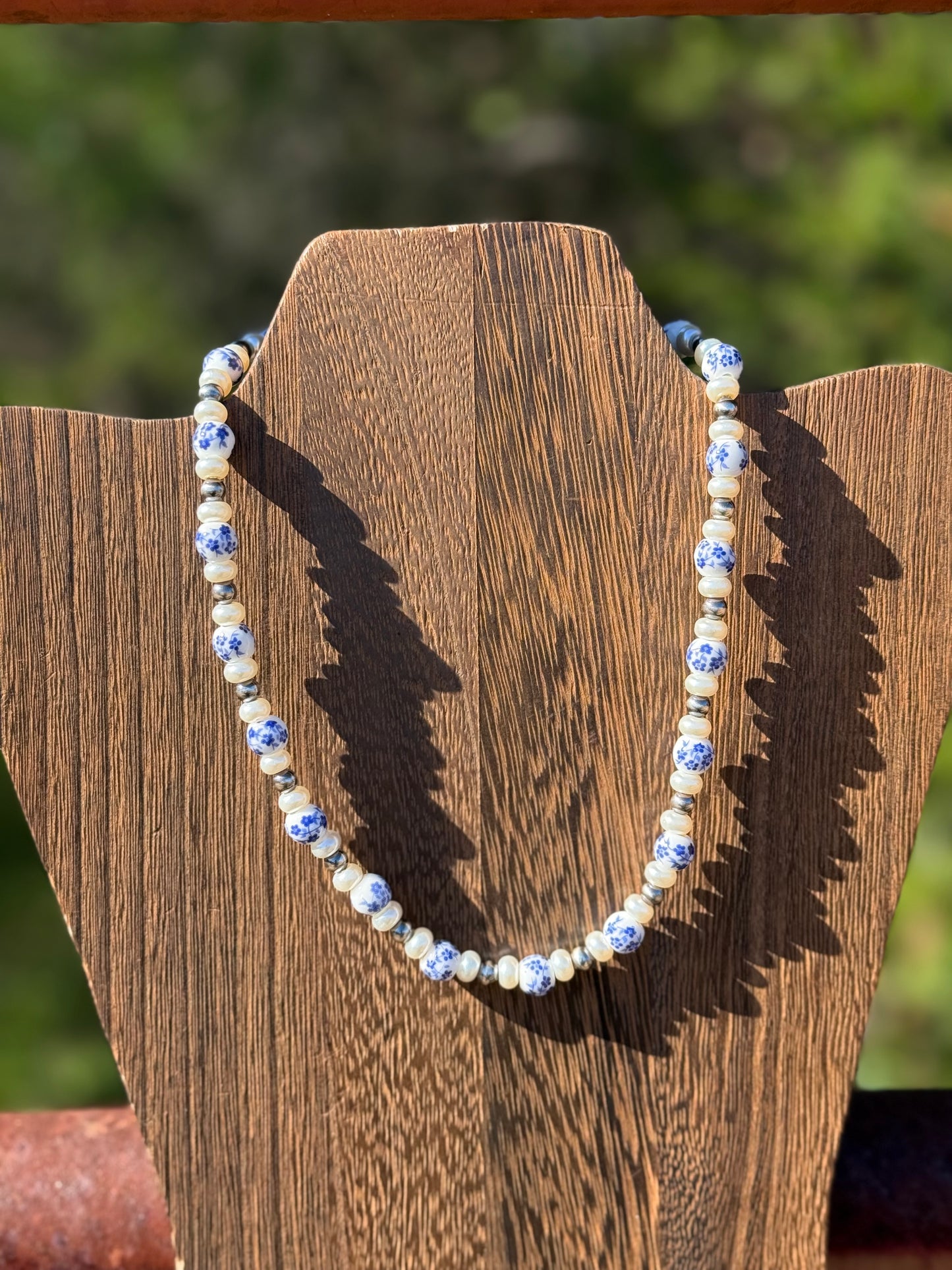 18” 5mm Sterling Silver Pearls With Resin Beads