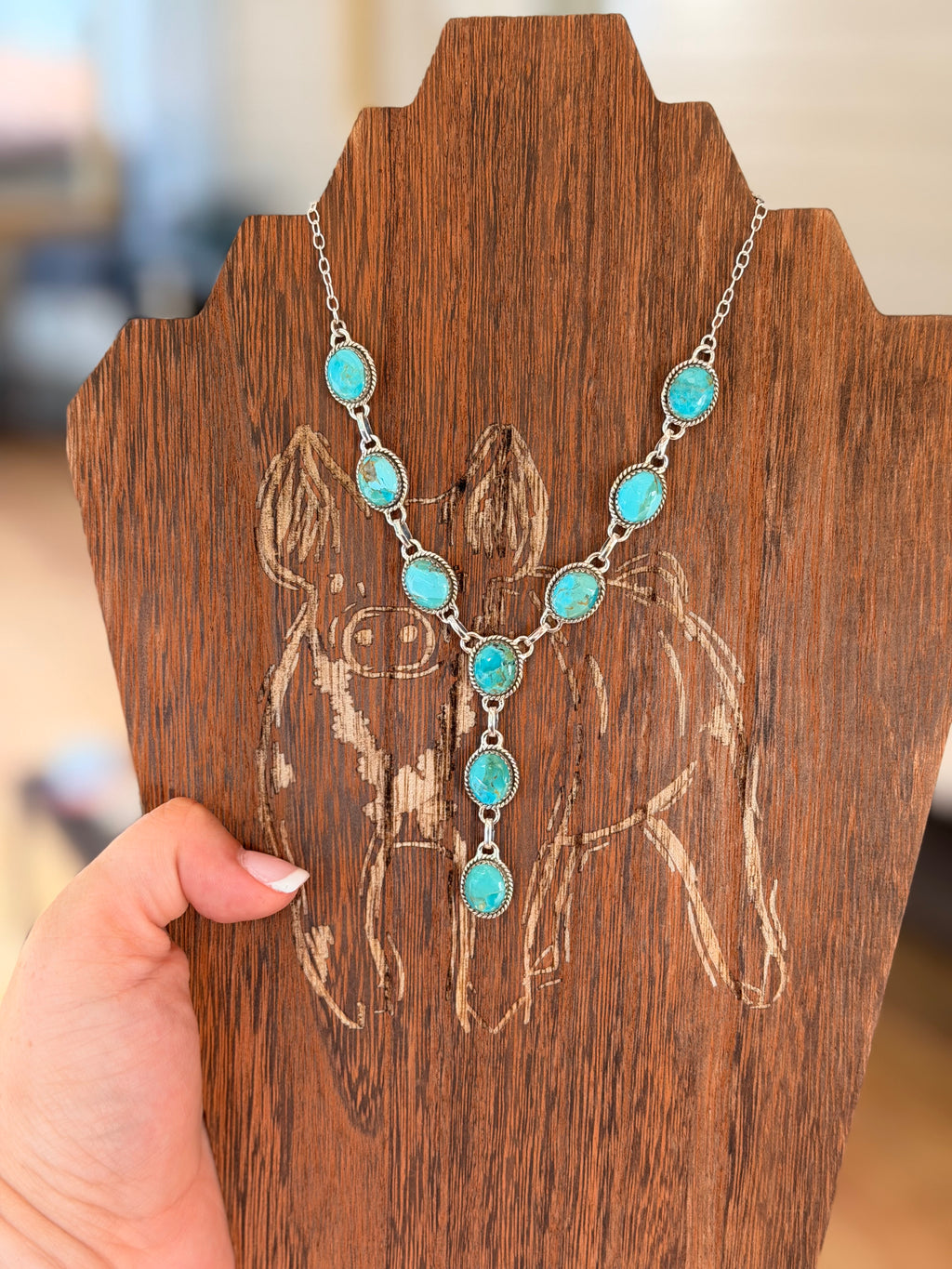 Kingman Mohave Turquoise Lariat
