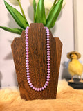 18” Purple and Pink Necklace