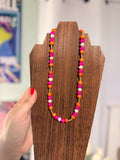 20” 18k Gold Filled Beads with Freshwater Pearls and Glass Beads