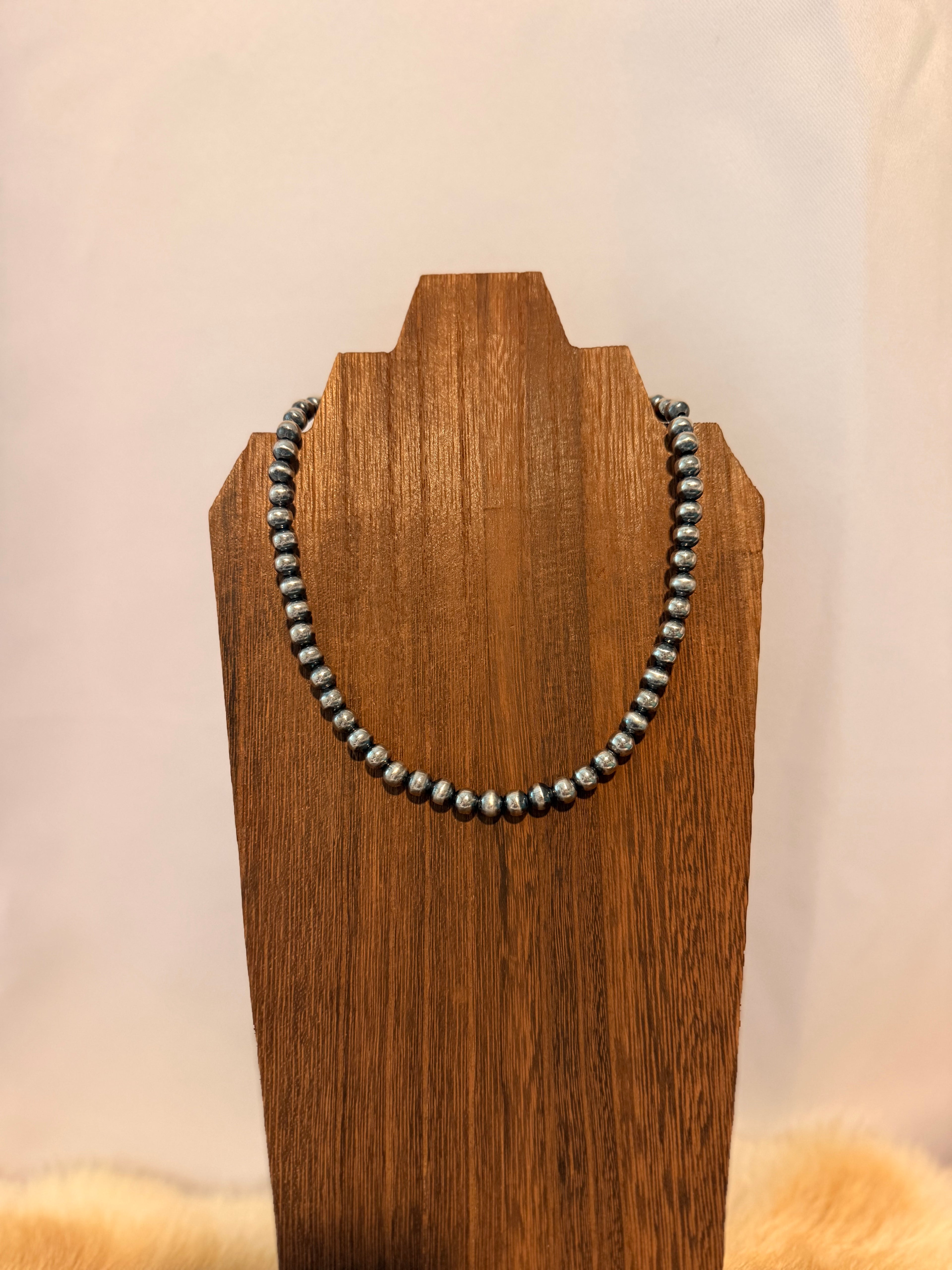 7mm Sterling Silver Plated Pearls