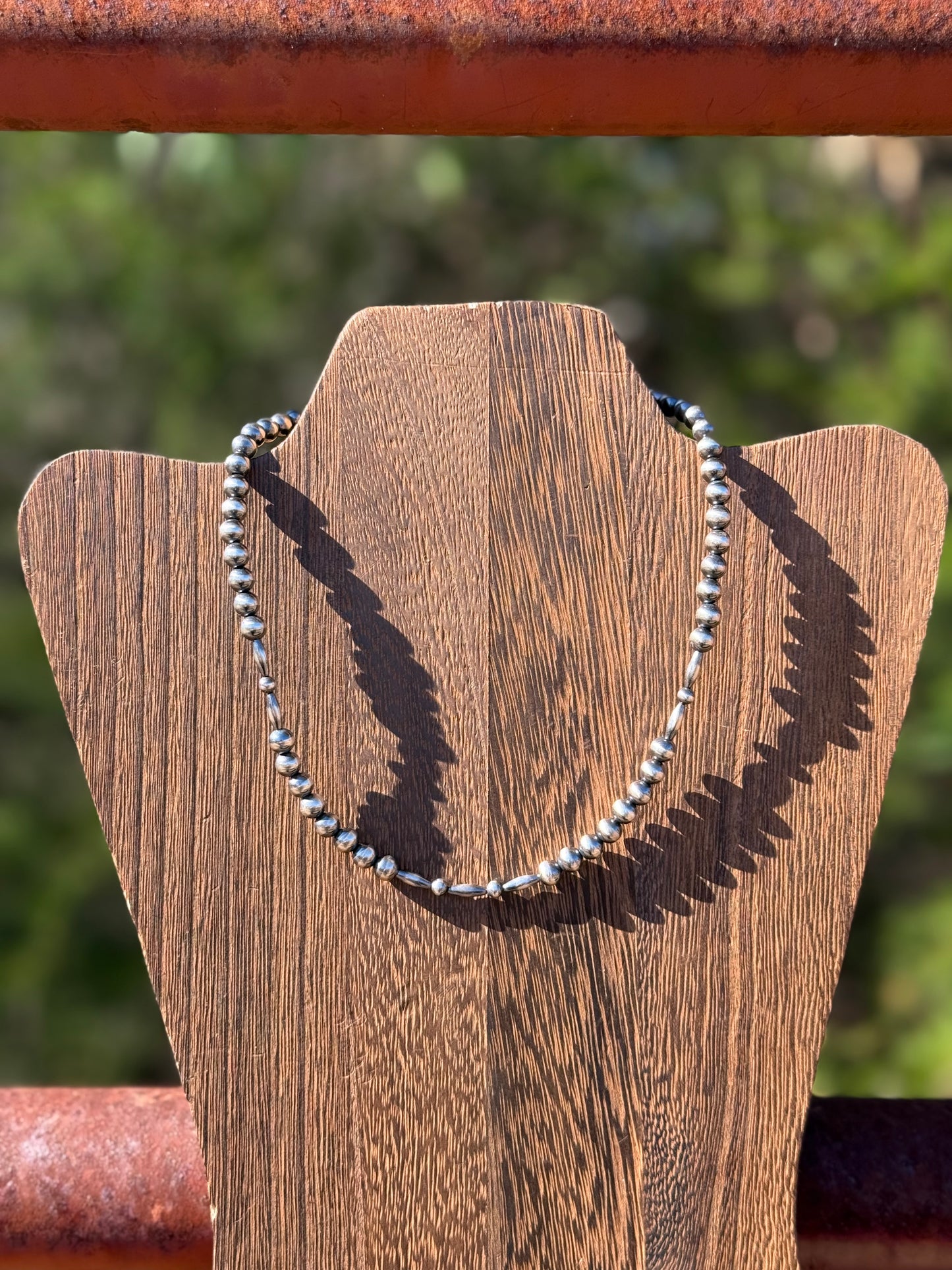 16” 6mm and 4mm Sterling Silver Pearls With 3x9 Sterling Silver Torpedo Beads