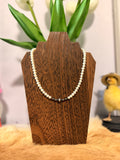 14” Freshwater Pearls and Sterling Silver Pearl Bar