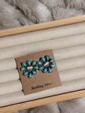 Mojave Turquoise Cluster Studs