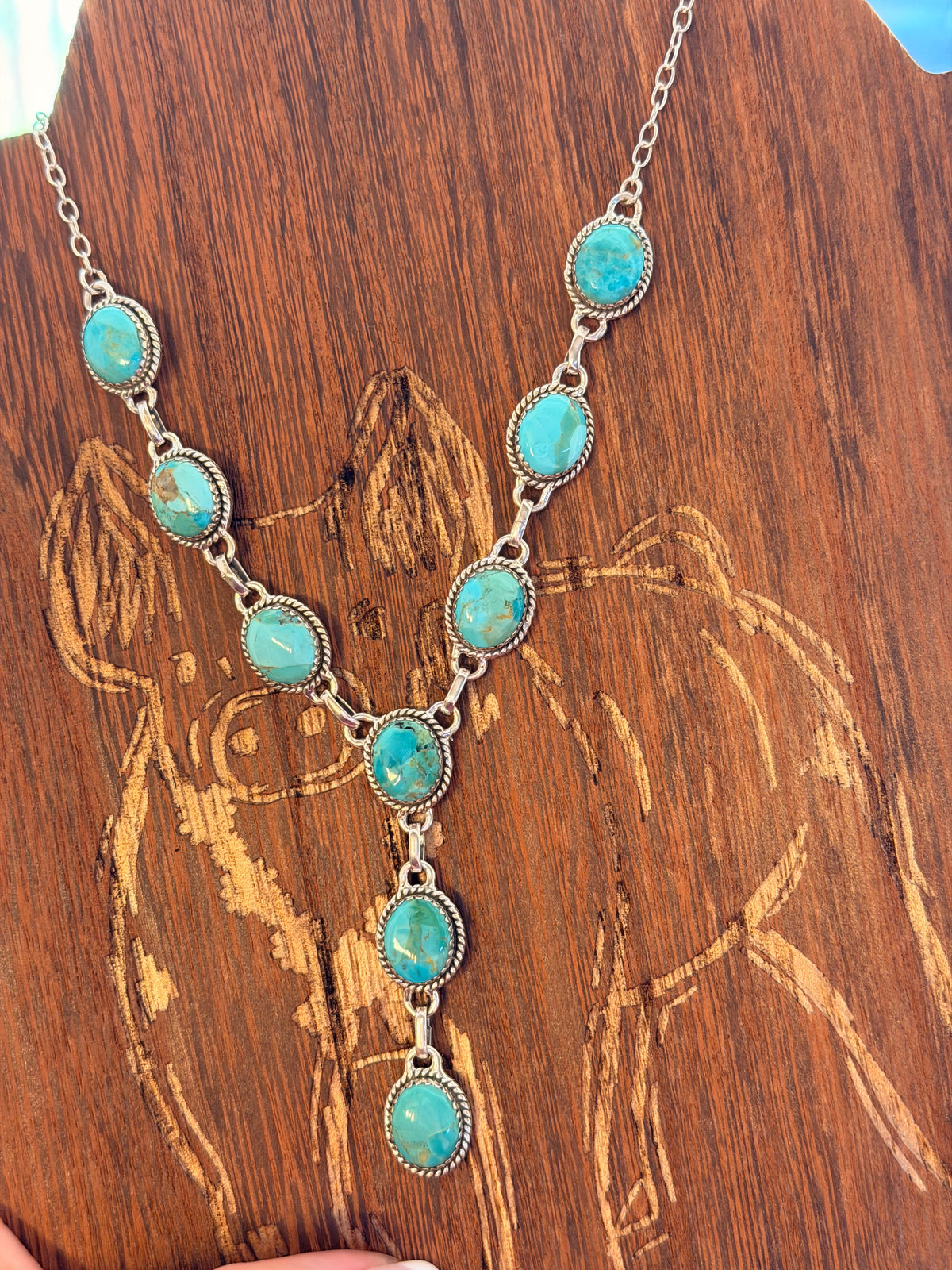 Kingman Mohave Turquoise Lariat