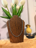 18” SILVER PLATED 6mm Necklace