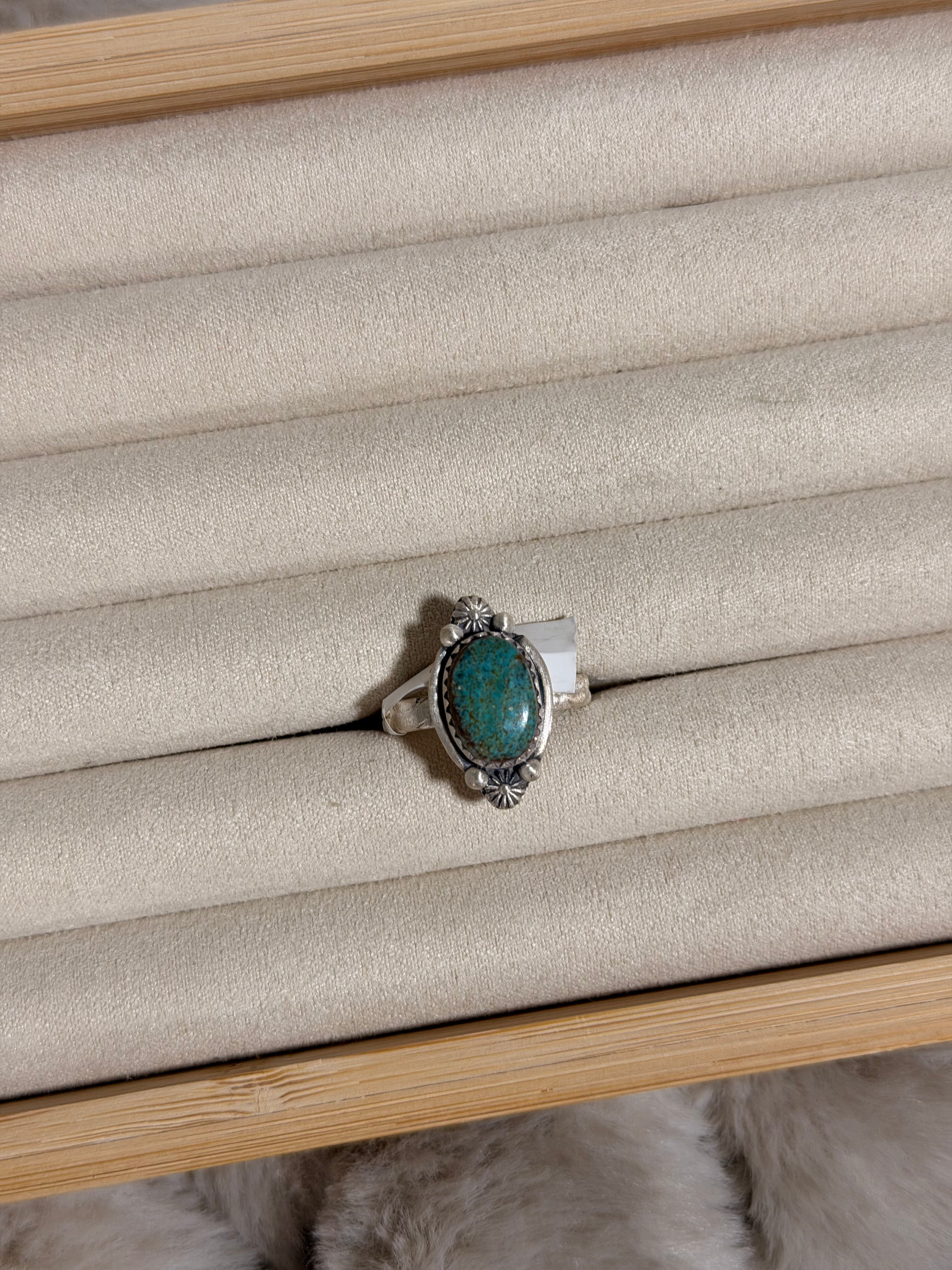 Number 8 Turquoise Ring